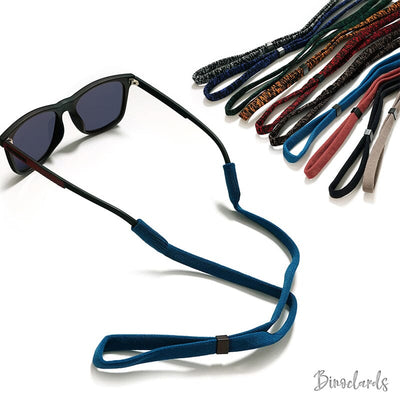 Cordon lunettes sport antidérapant Bleu et noir