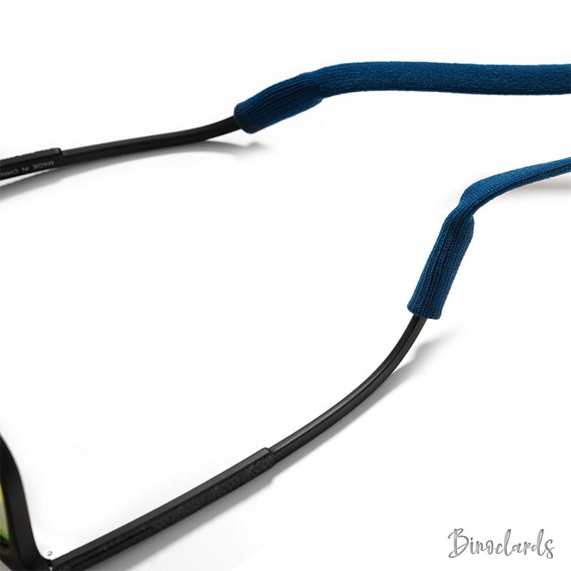 Cordon lunettes sport antidérapant orange et noir