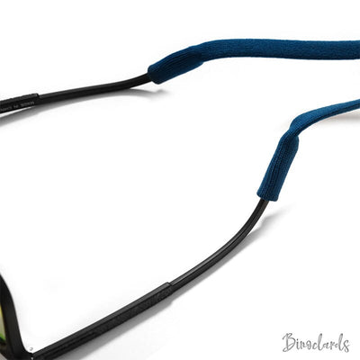 Cordon lunettes sport antidérapant bleu branche de lunettes | Binoclards