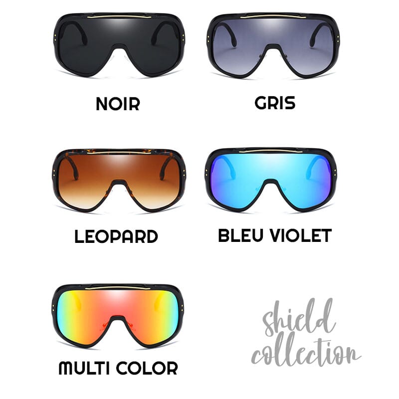 Grosse lunette de soleil multicolor homme | Binoclards