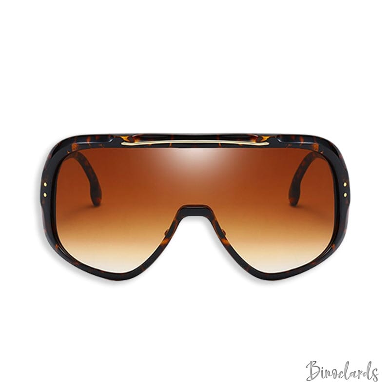 Grosses lunettes de soleil homme léopard | Binoclards