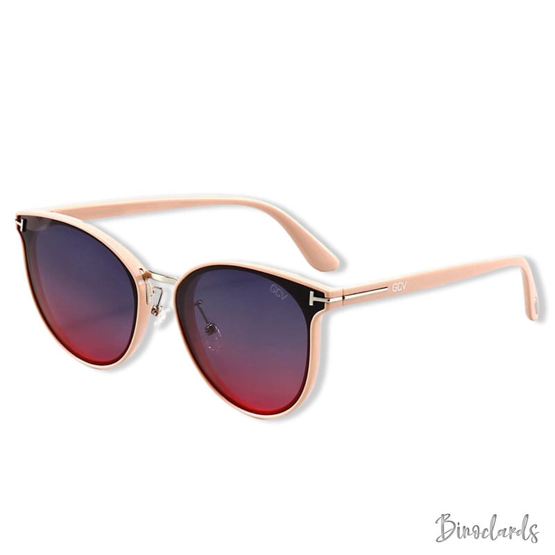 Lunettes de soleil femme œil de chat rose violet | Binoclards