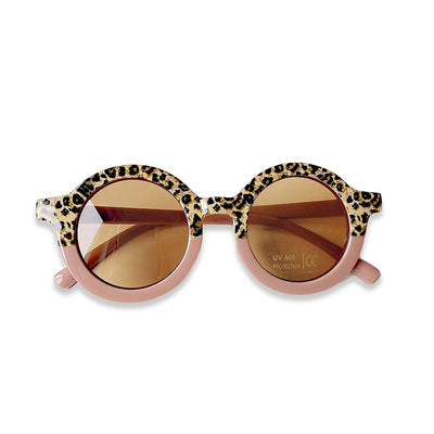 Lunettes de soleil enfant motif Léopard Lunettes de soleil Binoclards Rose 