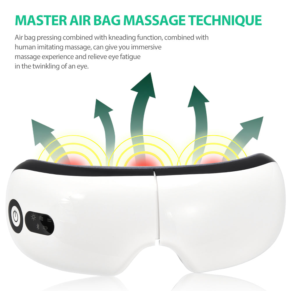 Appareil de massage oculaire Bluetooth Appareils de massage électriques Binoclards 